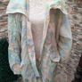 Vintage womens 80s light weight rain jacket 3/4 length jacket 80s shoulder pads Multiple pockets Amazing 80s print Image 10