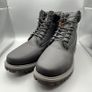 Timberland Men's UK 8W Black Premium Suede 6 inch Waterproof Boots - Excellent Image 2