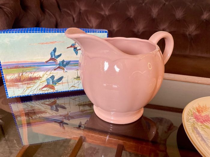 Vintage Grindley Peach Petal or Ceramic or Jug Soft Pink Glaze 1940s to the 1950s