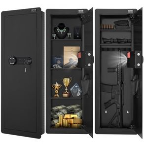 109 cm Tall Wall Gun Safe 4-Tier Hidden Gun Safe with Keypad & Fingerprint