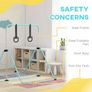 Foldable Kids Gymnastics Bar w/ Non-Slip Mats, for 3+ Years Image 4