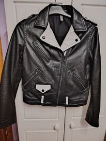 H&M Leather Jacket Two Toned