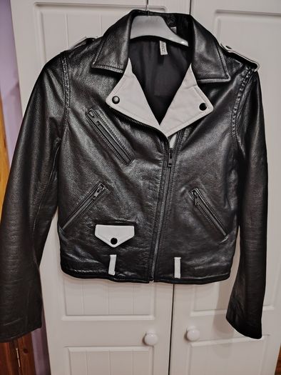 H&M Leather Jacket Two Toned