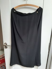 Black wrapover skirt