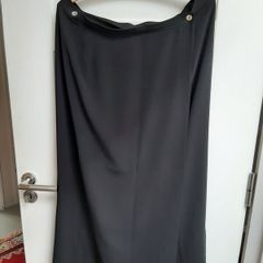 Black wrapover skirt