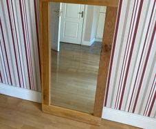 Solid wood mirror