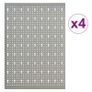 Wall-mounted Peg Boards 4 pcs 40x58 cm Steel Image 5