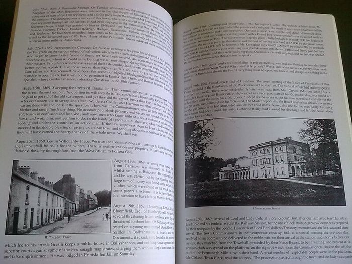 Oscar Wilde's Enniskillen Fermanagh in Mid-Victorian times 1864-71 N. Ireland