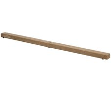 Foldable Balance Beam, Non-slip, Suede Cover, Sturdy Wood, 210 x 10 x 6.5 cm, Brown