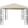 Gazebo with String Lights 3x3 m Cream Image 3