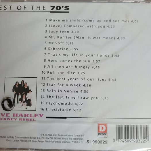 Steve Harley & Cockney Rebel. New Cd. The Best Of 70's