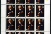 2007 Ireland 150th 300th Anniversary of the Birth of Charles Wesley (Founder of Methodism) Commemorative Stamp Sheetlet Plate 1A1A1A1A Mint Never Hinged (MNH)
