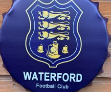 waterford fc metal wall cap