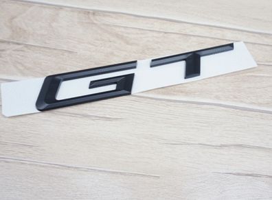 Matte Black " G T " Number Trunk Letters Badge Emblem Letter Sticker
