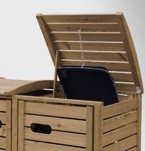 Triple Wheelie Bin Storage