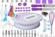 Cake Decorating Kit,137pcs Cake Decorating Supplies with Cake Turntable for Decorating