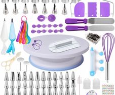 Cake Decorating Kit,137pcs Cake Decorating Supplies with Cake Turntable for Decorating