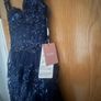 BNWT A-line Off-the-Shoulder Sweep Train Tulle Dres Image 3