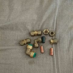 random brass pipe connector set. Diesel tank plumber heating House clearance sale unwanted stuff gift car boot sale. Spring sale now on. 12V 20V 40V Cordless Power Tools