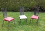 Stylish Sturdy Metal Chairs X 3 12Euro EACH