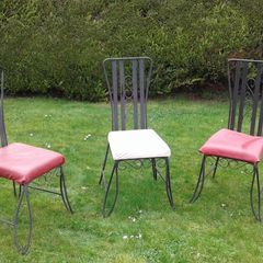 Stylish Sturdy Metal Chairs X 3 12Euro EACH