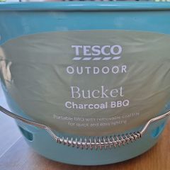 Tesco outdoor charcoal bucket BBQ