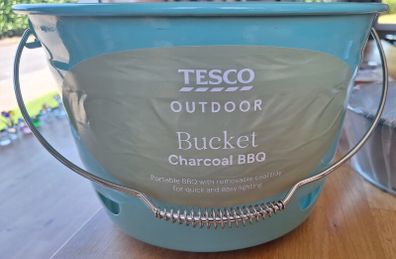 Tesco outdoor charcoal bucket BBQ