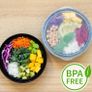Round Plastic Meal Prep Containers - Reusable BPA Free Food Containers with Airtight Lids - Microwavable, Freezer and Dishwasher Safe - Stackable Salad Bowls MULTIPLE AMOUNTS AVAILABLE (FREE POSTAGE) Image 6