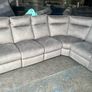 Grey corner recliner sofa Image 6