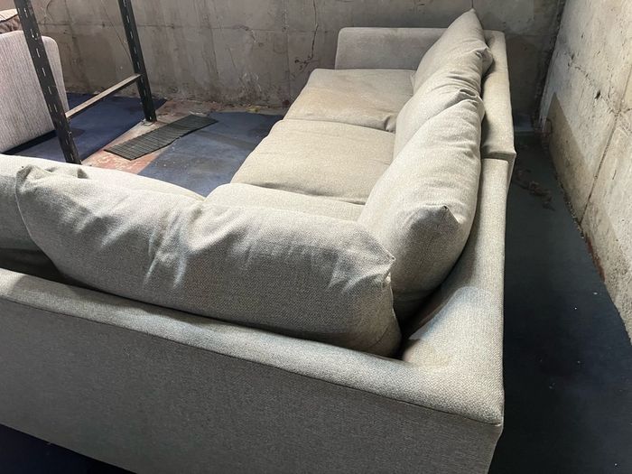 Grey corner sofa set L shaped
