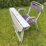 Vintage garden patio table and chairs c1950 Image 9
