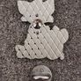 Tom and jerry , pin back badge. Image 2