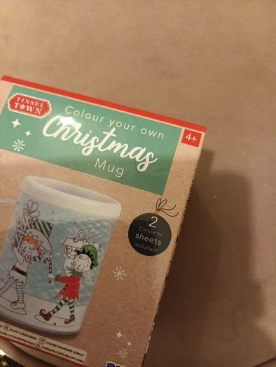 Colour in your own Christmas mug