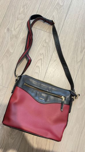 Matmazel Burgundy & Black Crossbody Bag