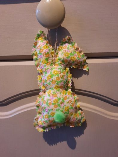 Handmade Easter Bunting / Hanging decorative bunnies