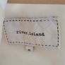 RiverIsland Cream Leather/Material mix Fitted Dress - Size 6 Image 7