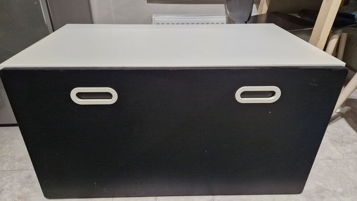 IKEA bench with toy storage + bench pad
