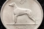 [#393] - Ireland 1968 | Irish 6p | Six Pence | Wolfhound | KM.13a | UNC