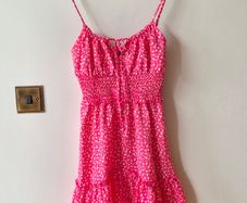 Summer dress with front tie