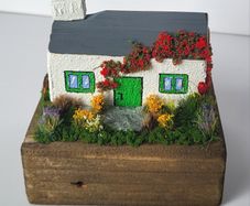 Handcrafted tiny wooden cottage