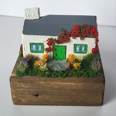 Handcrafted tiny wooden cottage