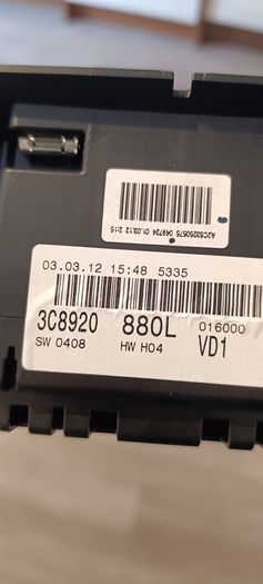 Passat b7/Passat cc color  cluster