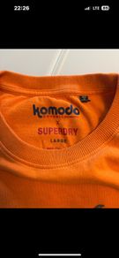 Superdry Komodo T-shirt orange size L