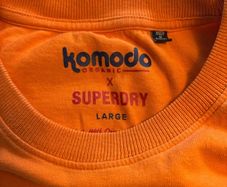 Superdry Komodo T-shirt orange size L