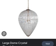 Large Dome Crystal Chandelier