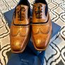 Barker McClean Shoes - Cedar Calf/Blue Suede Image 3