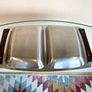 Mid Century Steel & Rosewood Serving Platter, Hong Kong, Vintage Danish Style Image 7
