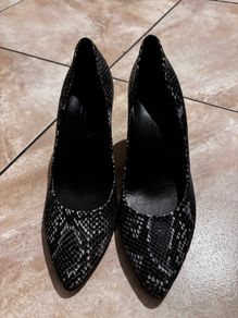Ecco snake high heels size 4 (37 European size) 6 cm heel REAL LEATHER