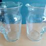 Vintage etched glass jugs Image 7