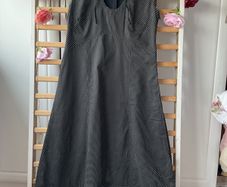 dress black print with back detail size 12